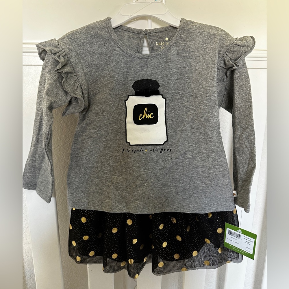 Brand New Toddler Girl Chic Skirt Set, 24 months